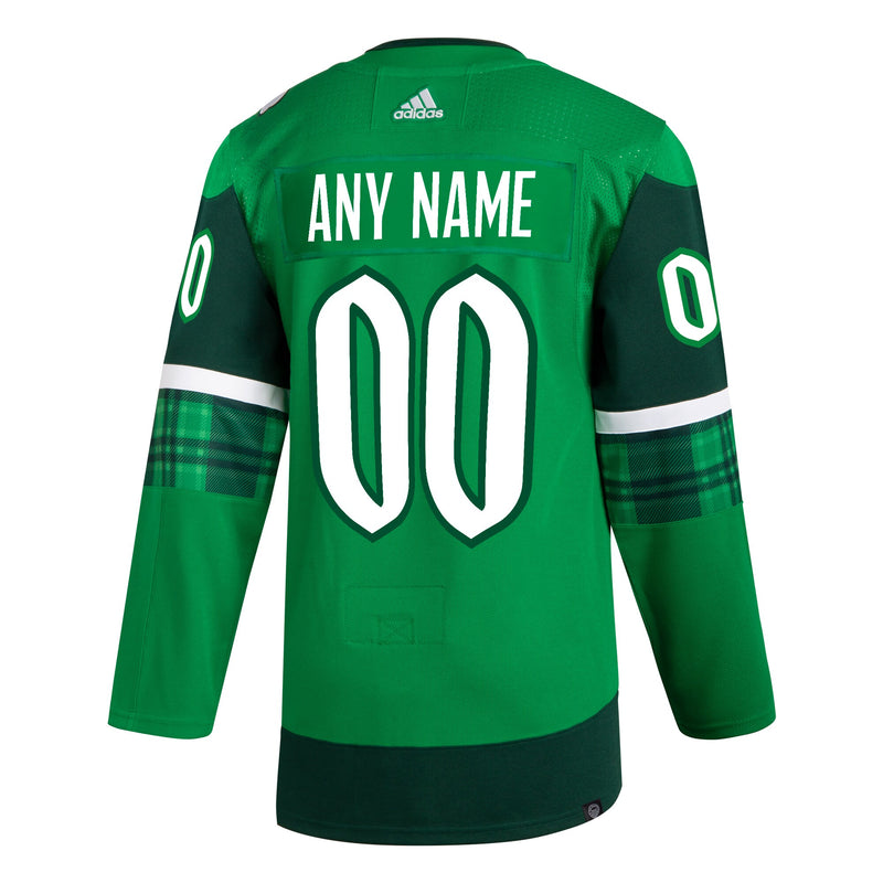 Arizona Coyotes adidas St. Patrick's Day Custom Jersey - Kelly Green