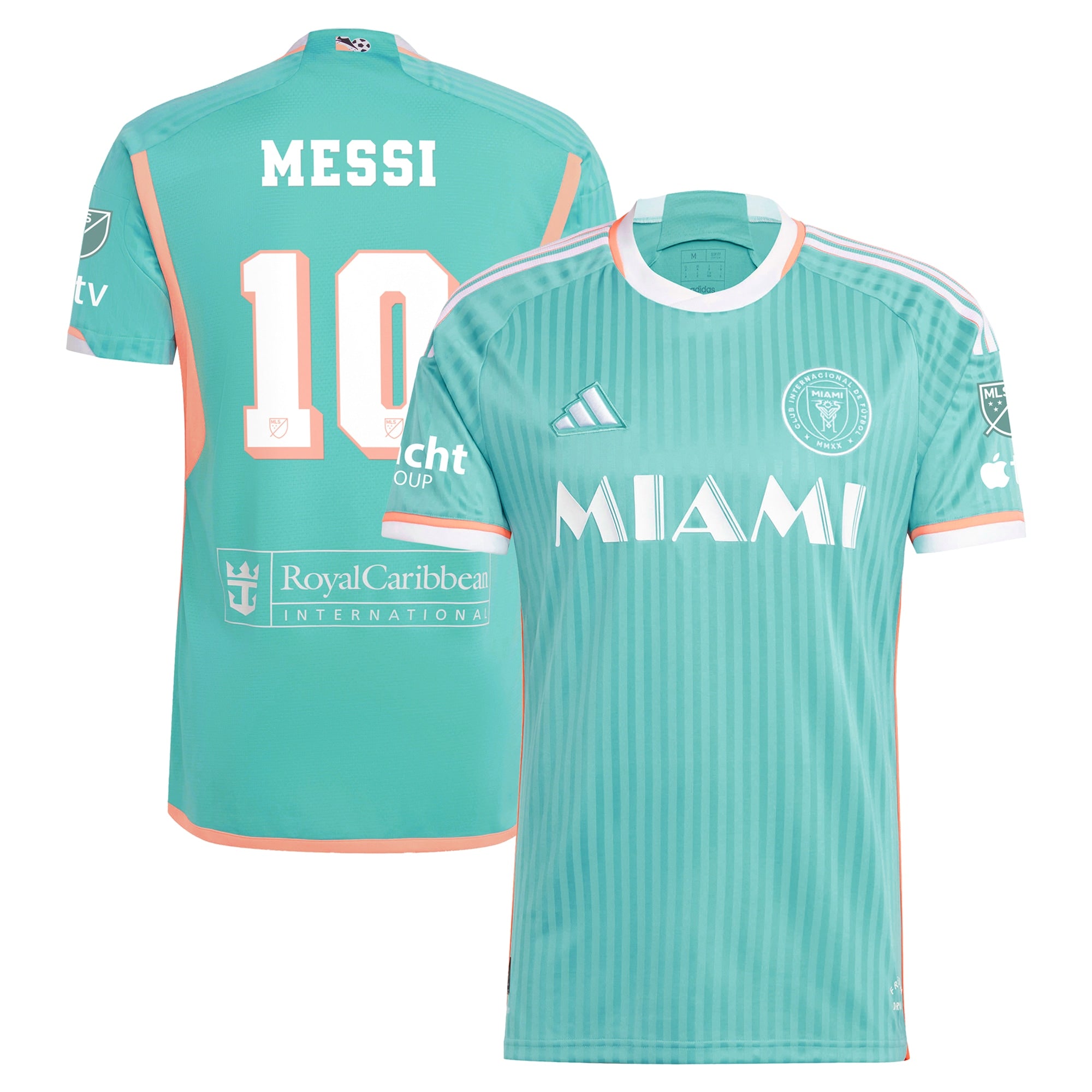 Lionel Messi Inter Miami CF adidas 2024 Archive Jersey - Aqua