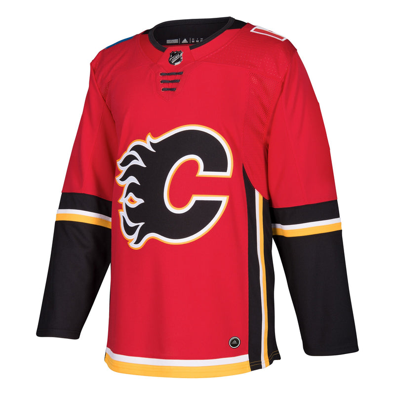 Calgary Flames adidas Home Custom Jersey - Red