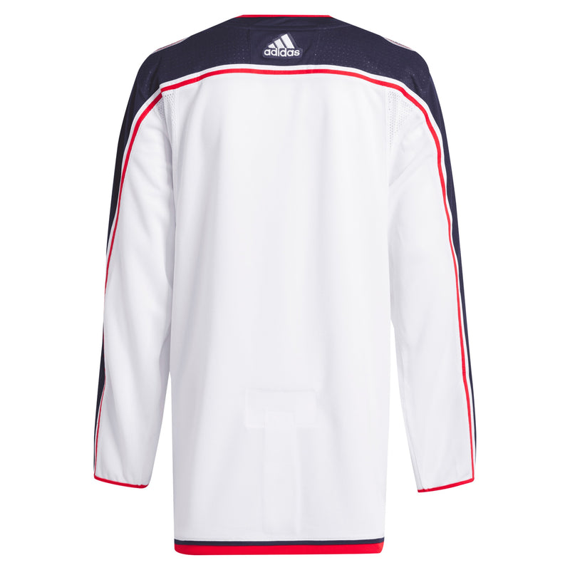 Columbus Blue Jackets adidas Away Primegreen Custom Jersey - White