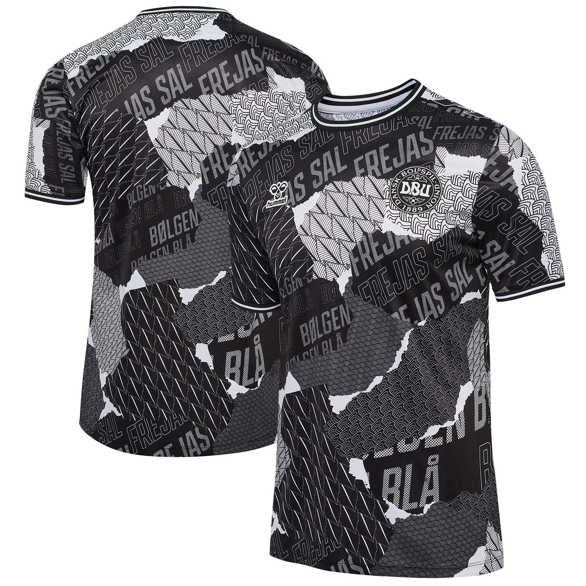 Denmark National Team 2024 Pre-Match Top - Black - Jersey Teams World