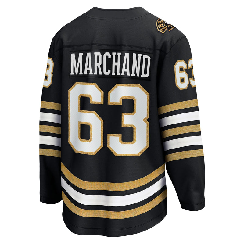 Brad Marchand Boston Bruins Fanatics Branded 100th Anniversary Premier Breakaway Player Jersey - Black