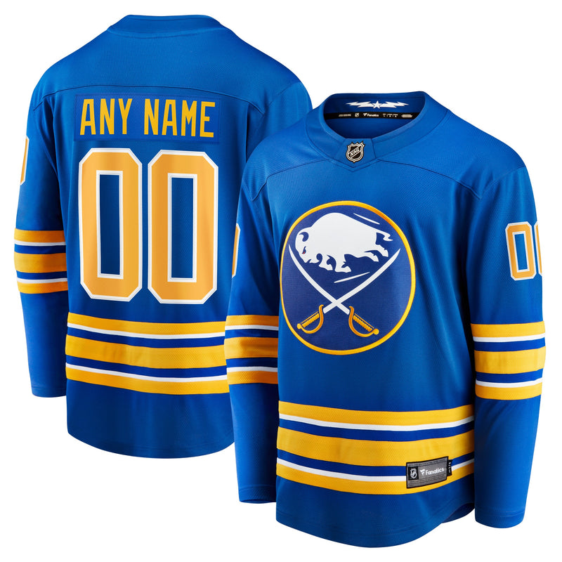 Buffalo Sabres Fanatics Branded Home Breakaway Custom Jersey - Royal