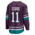 Trevor Zegras Anaheim Ducks Fanatics Branded 30th Anniversary Premier Breakaway Jersey - Purple