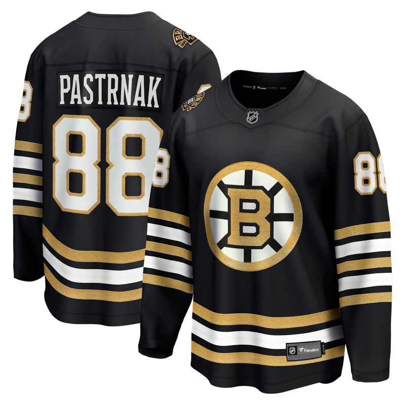 Fanatics David Pastrnak Black Boston Bruins 100th Anniversary Premier Breakaway Player Jersey