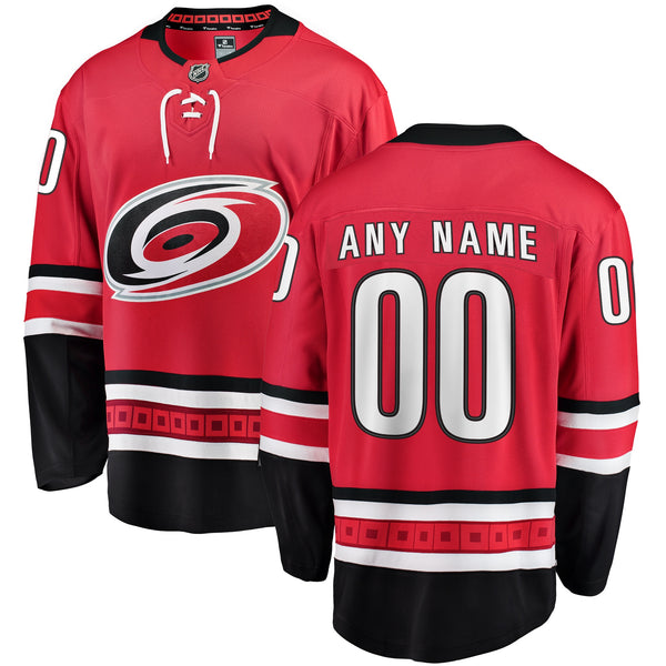 Carolina Hurricanes Fanatics Alternate Breakaway Custom Jersey - Red