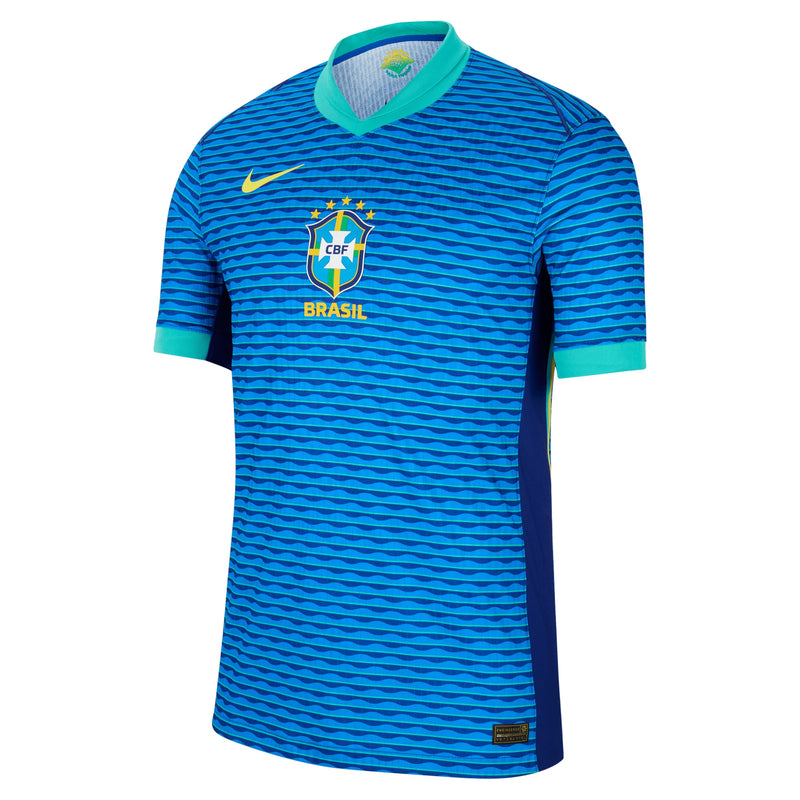 Brazil National Team Nike 2024 Away Match Custom Jersey – Blue