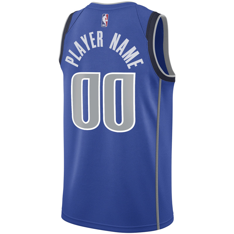 Dallas Mavericks Nike Swingman Custom Jersey Blue - Icon Edition