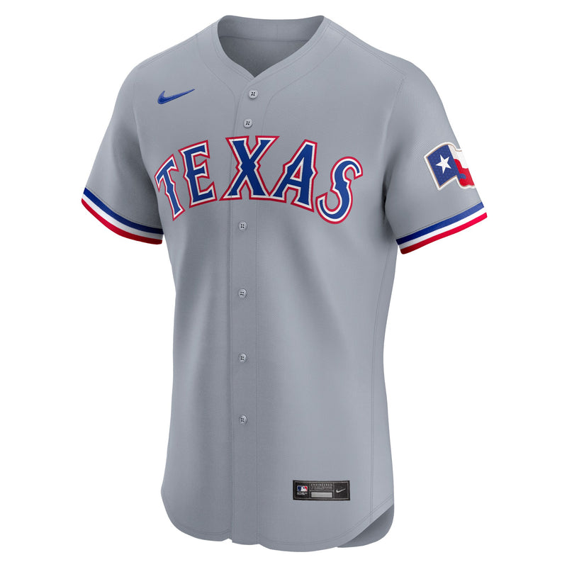 Texas Rangers Nike Road 2024 Jackie Robinson Day Elite Jersey - Gray