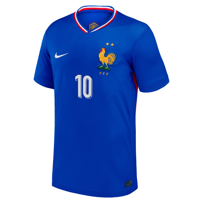Kylian Mbappe France National Team Nike 2024 Home Jersey Blue kylian-mbappe-france-national-team-nike-2024-home-jersey-blue