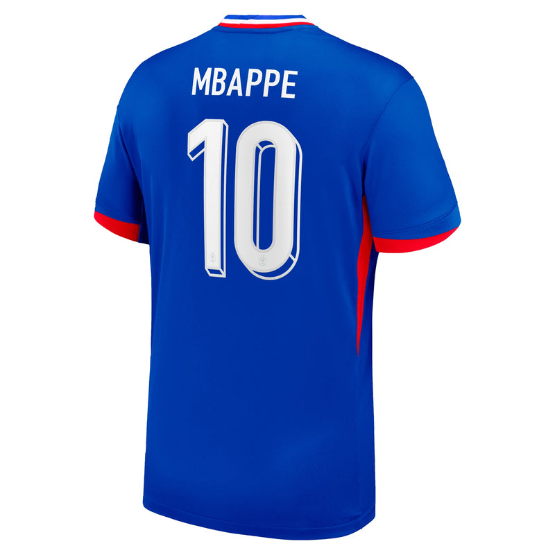 Kylian Mbappe France National Team Nike 2024 Home Jersey - Blue