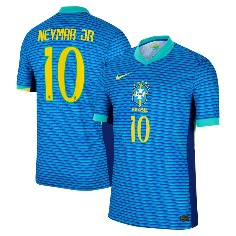 Neymar Jr. Brazil National Team Nike 2024 Away Match Player Jersey – Blue