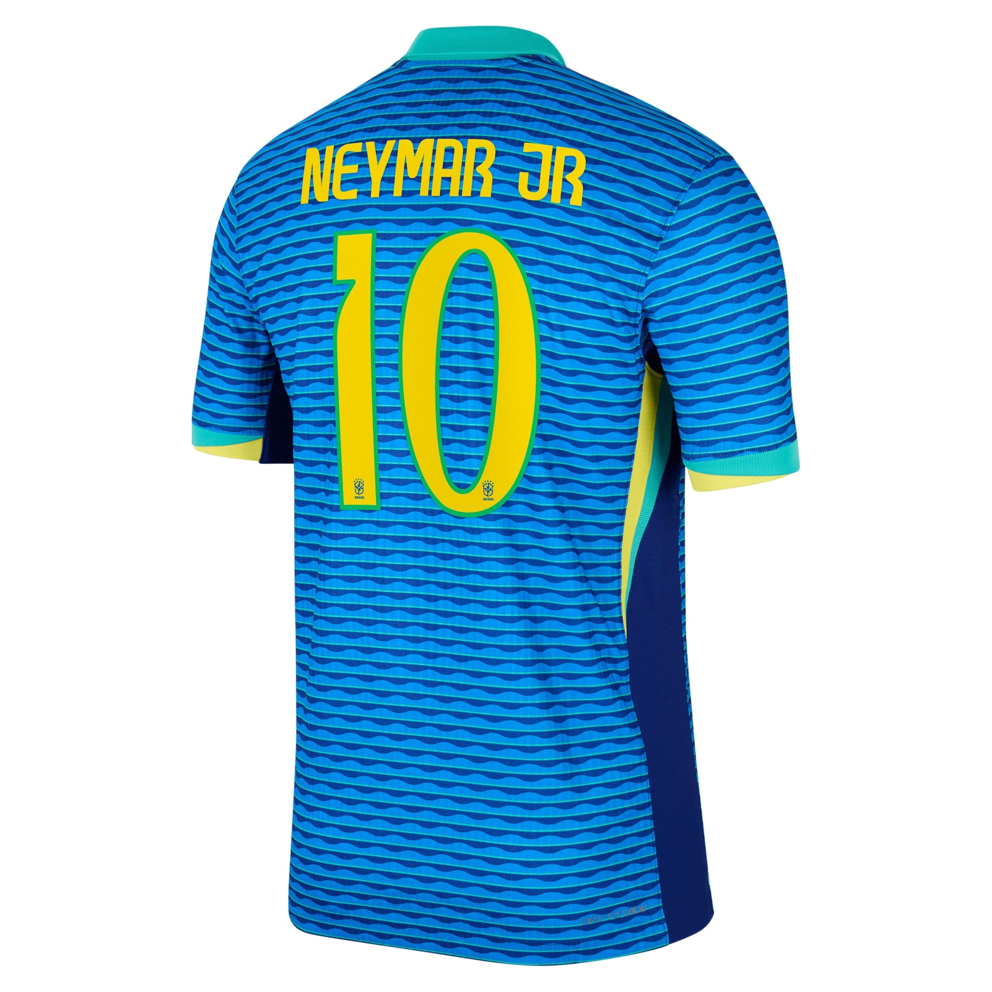 Neymar Jr. Brazil National Team Nike 2024 Away Match Player Jersey – Blue - Jersey Teams World