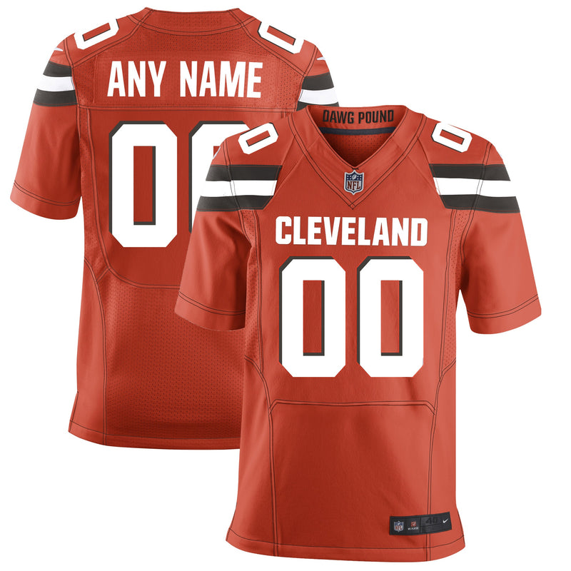 Cleveland Browns Nike Custom Alternate Elite Jersey - Orange