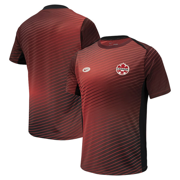 Canada Soccer Nike 2024 Pre-Match Top - Red