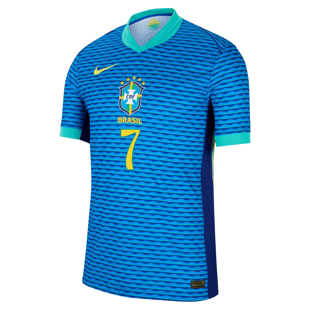 Vini Jr Brazil National Team Nike 2024 Away Jersey Blue vini-jr-brazil-national-team-nike-2024-away-jersey-blue