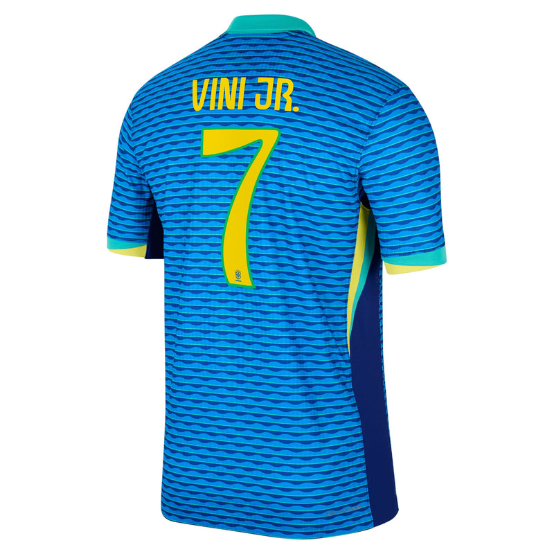 Vini Jr. Brazil National Team Nike 2024 Away Jersey - Blue