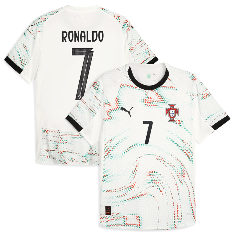 Cristiano Ronaldo Portugal National Team Puma 2025 Away Jersey - White