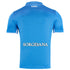 EA7 Napoli match shirt blue 2025 with Sorgesana sponsor logo on back and white collar detailing