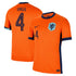 Netherlands Nike Home Stadium Shirt 2024 with Virgil 4 printing Jersey - Orange - Jersey Teams World