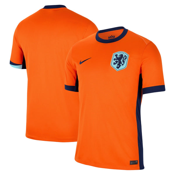 Netherlands Nike Home Stadium Shirt 2024 Custom Jersey - Orange