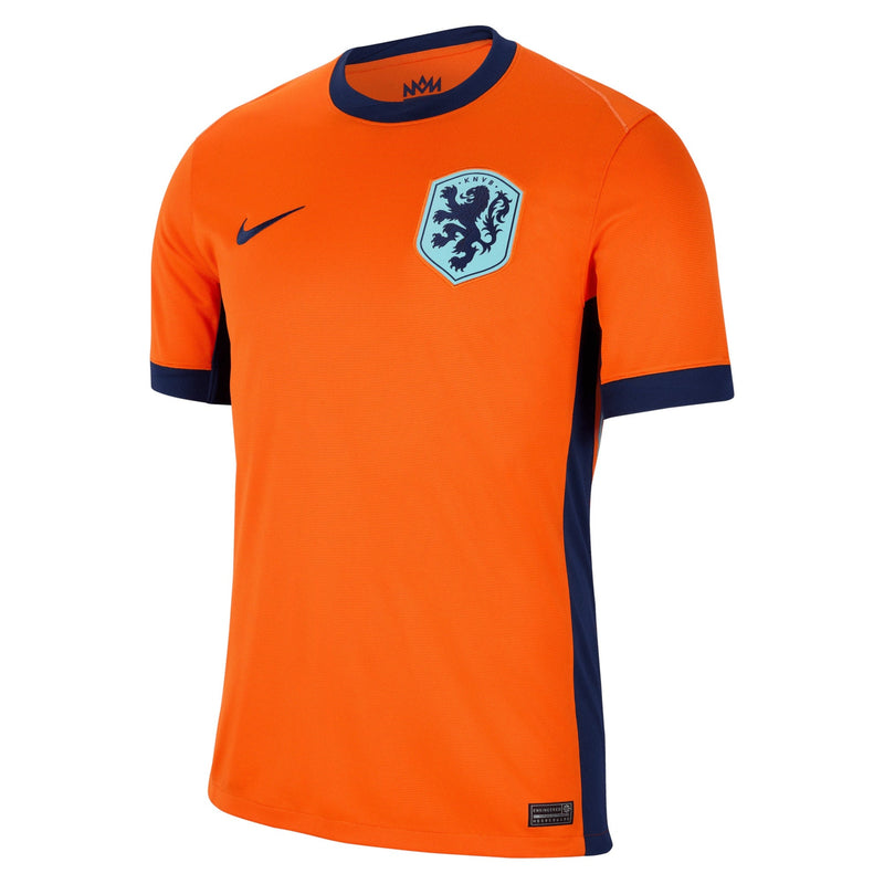 Netherlands Nike Home Stadium Shirt 2024 Custom Jersey - Orange