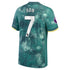 Nike Son Heung-Min Tottenham jersey 2025 green away soccer shirt with number 7 on back