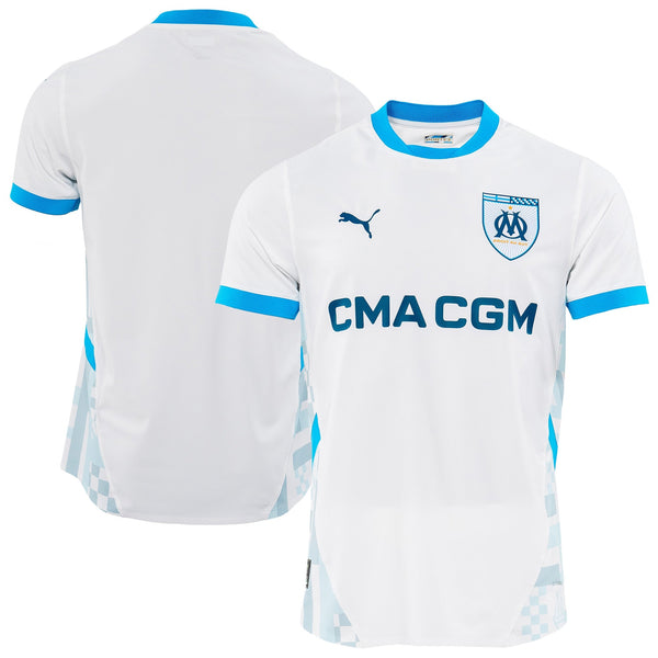 Olympique de Marseille PUMA Home Shirt 2024-25 Custom Jersey - White