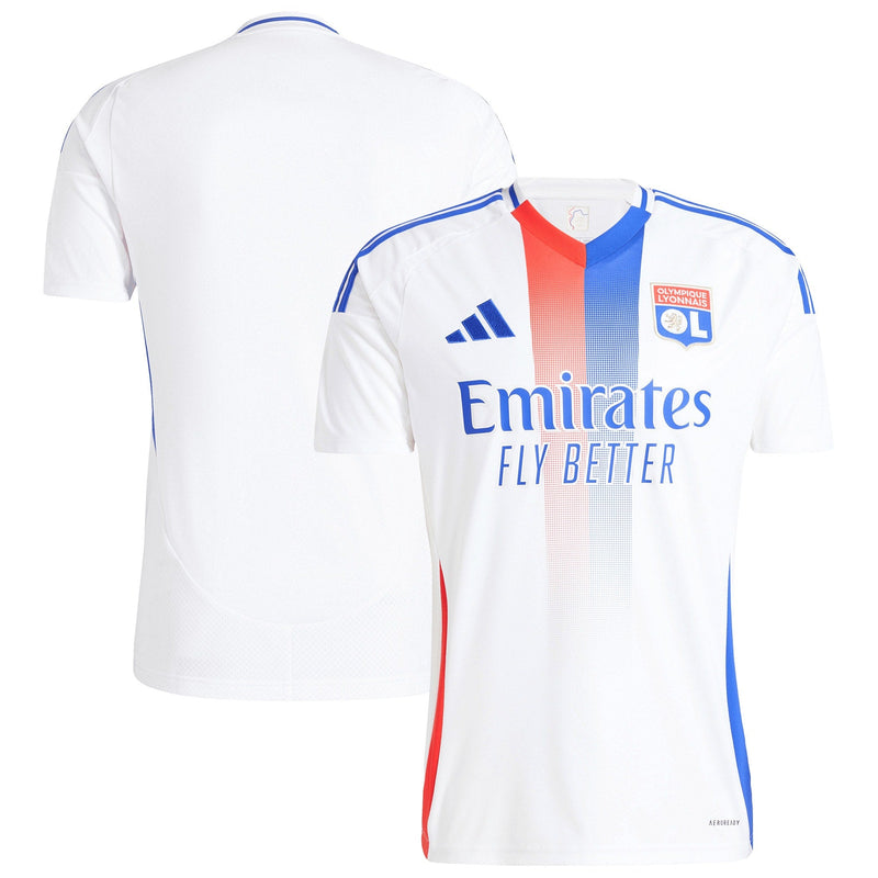 Olympique Lyon adidas Home Shirt 2024-25 Custom Jersey - White