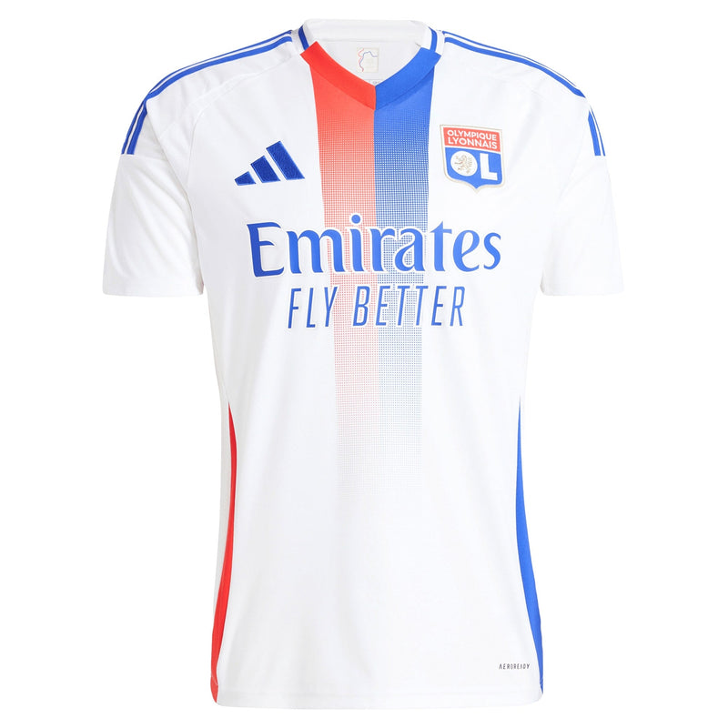 Olympique Lyon adidas Home Shirt 2024-25 Custom Jersey - White