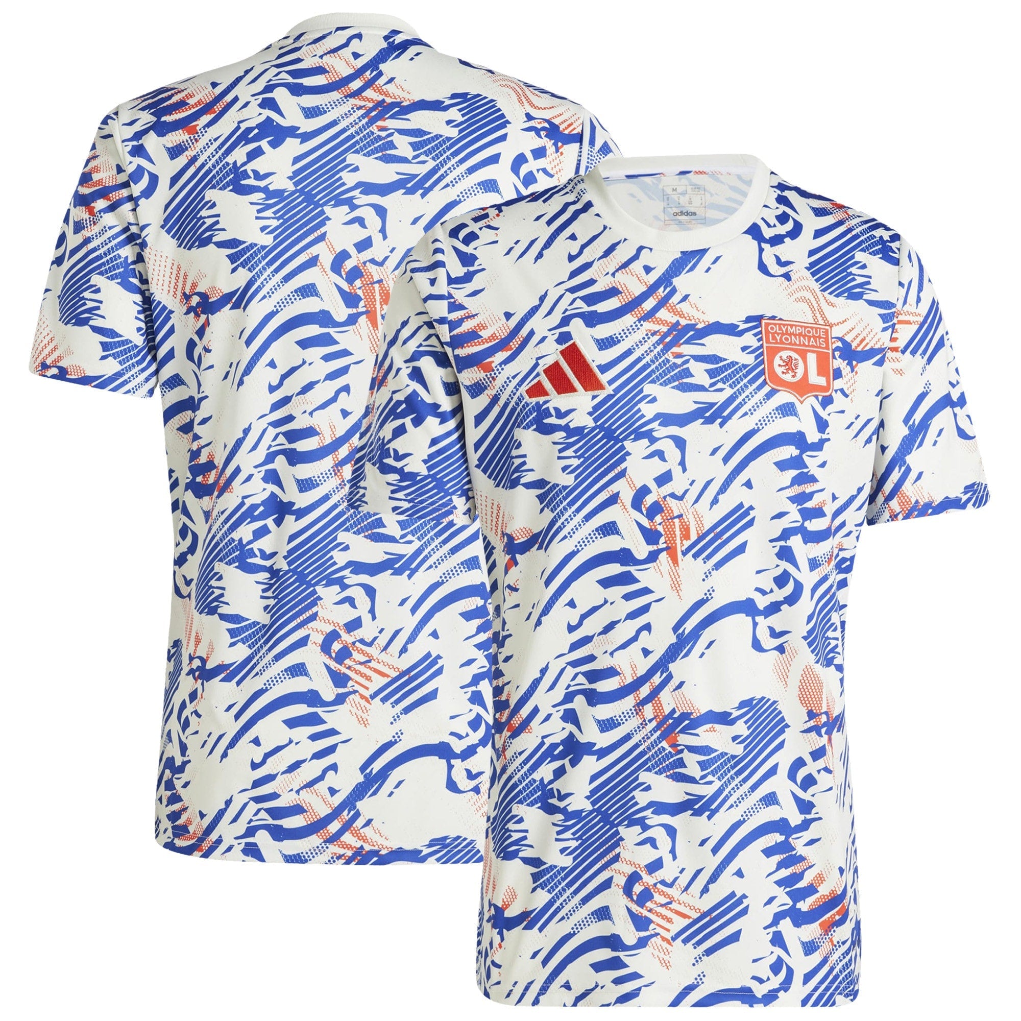Olympique Lyon adidas Pre Match Shirt - White - Jersey Teams World