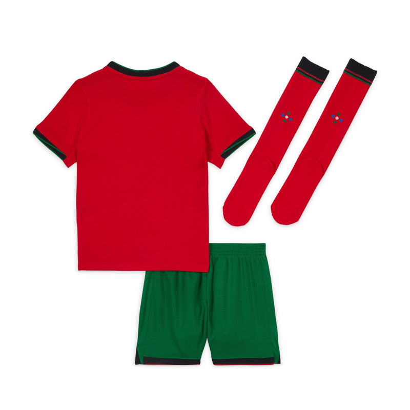 Portugal Nike Home Stadium Kit 2024 - Little Kids Custom Jersey - Red