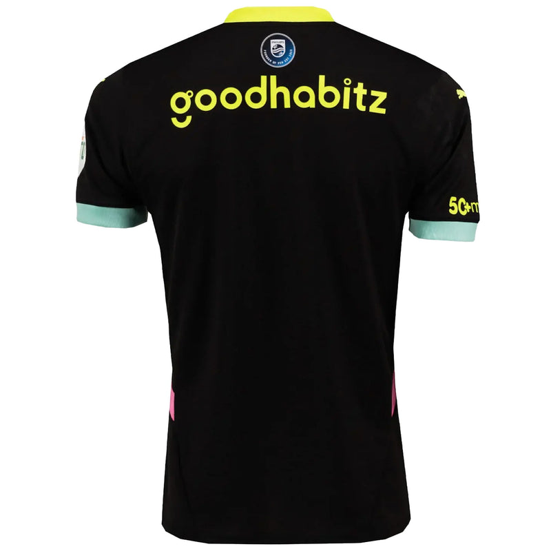 PSV PUMA Away Shirt 2024-25 Custom Jersey - Black