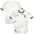 Puma Portugal 2025 Away Jersey with white base and abstract red and green wave patterns