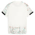 Puma Portugal 2025 Away Jersey white soccer shirt with abstract green and red patterns on sleeves and lower back