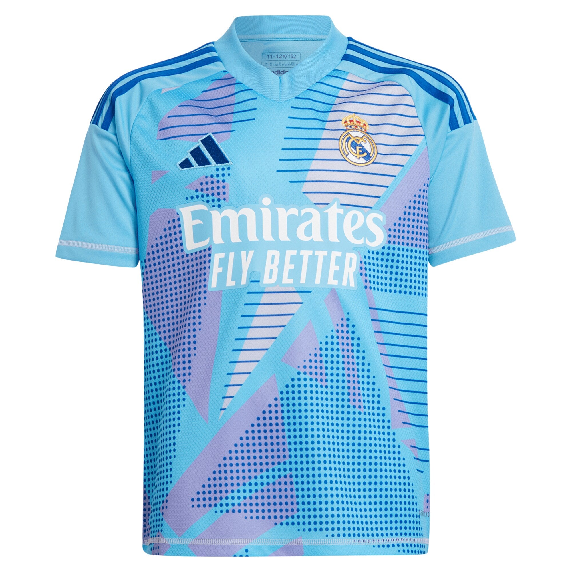Real Madrid adidas Home Goalkeeper Shirt 2024-25 - Kids Custom Jersey - Blue - Jersey Teams World