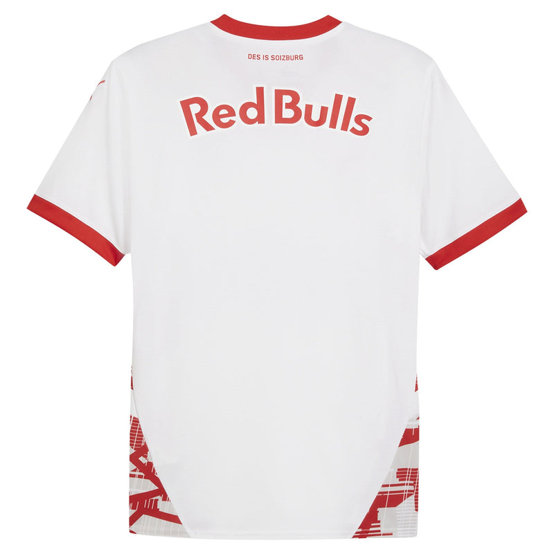 Red Bull Salzburg PUMA Home Shirt 2024-25 Custom Jersey - White