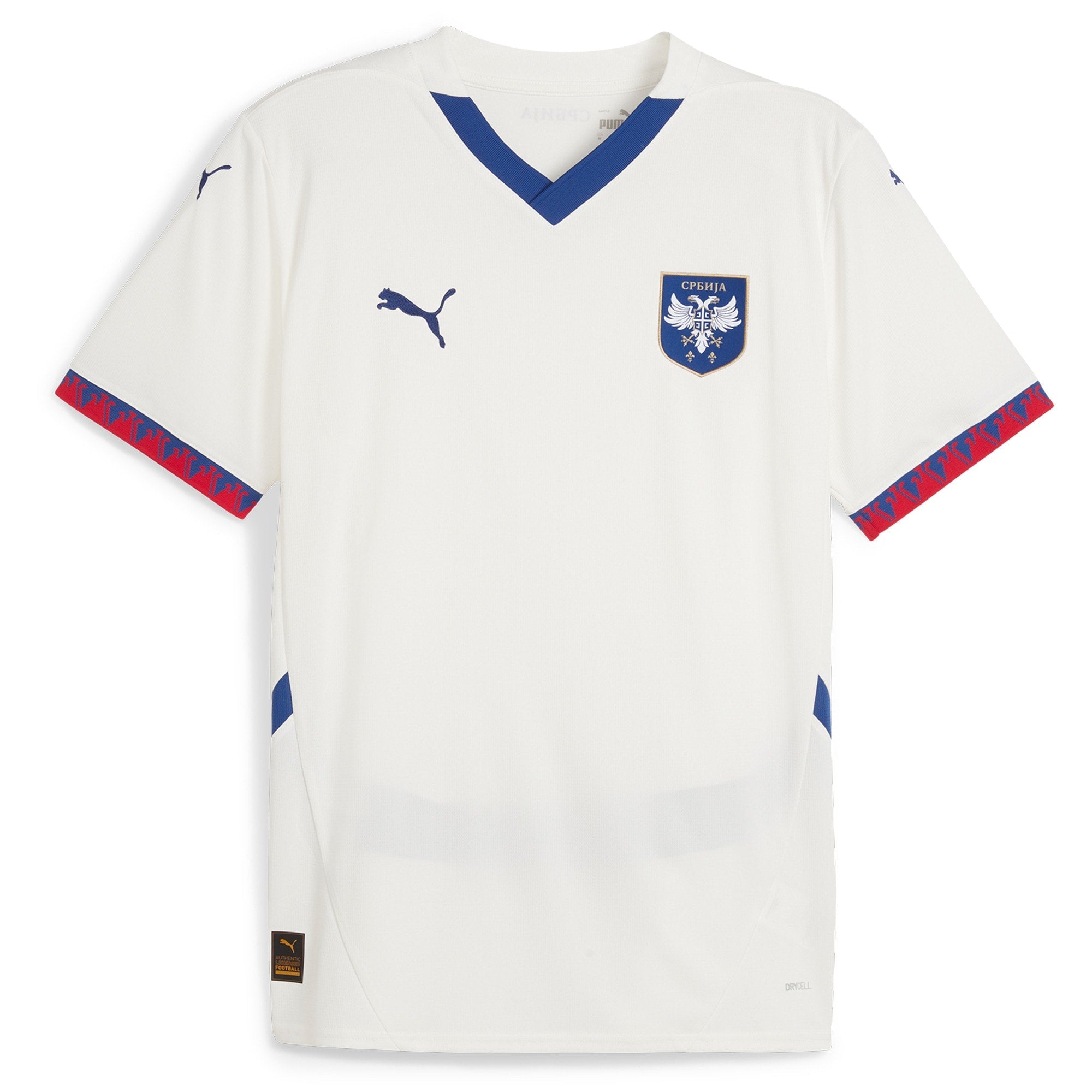 Serbia Away Shirt 2024-25 Custom Jersey - White - Jersey Teams World