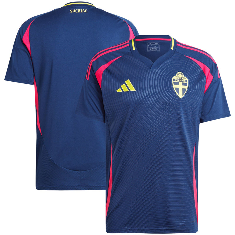 Sweden adidas Away Shirt 2024 Custom Jersey - Navy