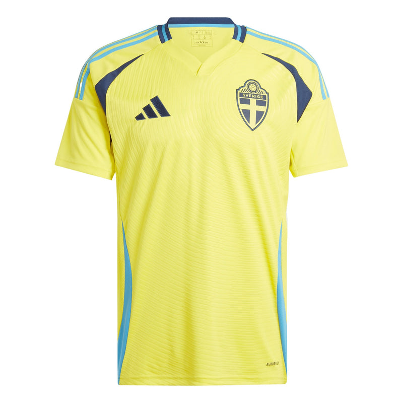 Sweden adidas Home Shirt 2024 Custom Jersey - Yellow