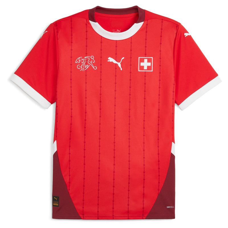 Switzerland Puma Home Shirt 2024 Custom Jersey - Red