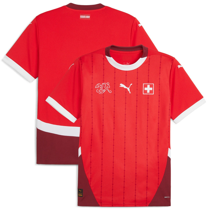 Switzerland Puma Home Shirt 2024 Custom Jersey - Red