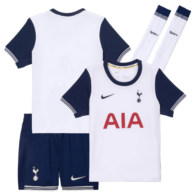 Tottenham Hotspur Nike Home Stadium Mini Kit 2024-25 - Little Kids Custom Jersey