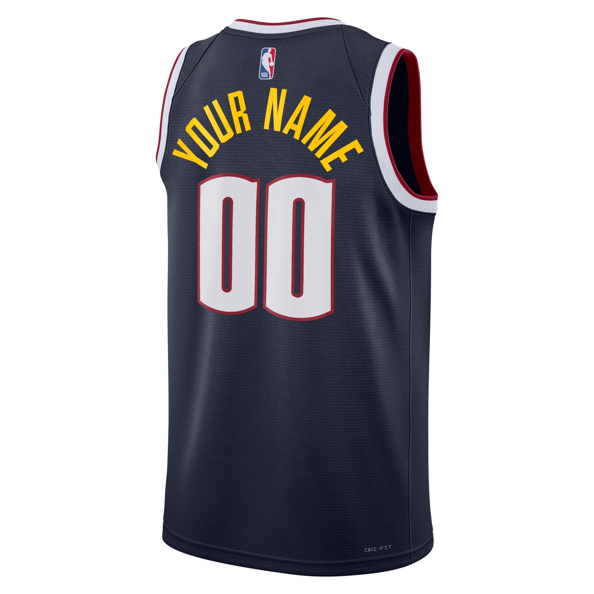 Denver Nuggets Nike Unisex Swingman Custom Jersey Navy - Icon Edition - Jersey Teams World