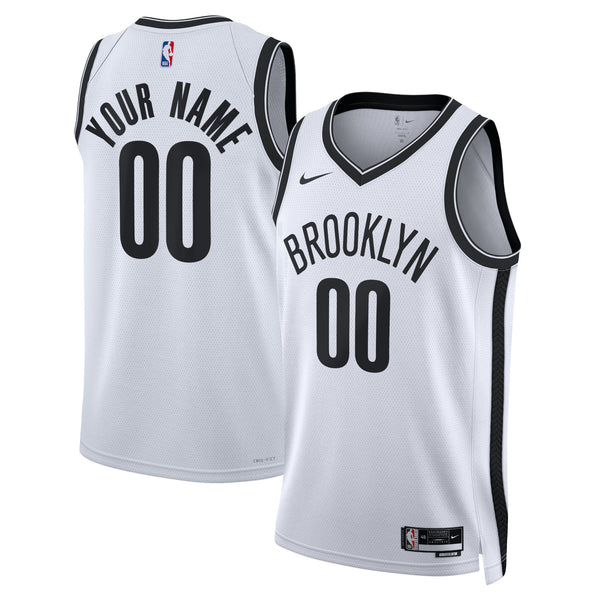 Brooklyn Nets Nike Unisex Swingman Custom Jersey White - Association Edition