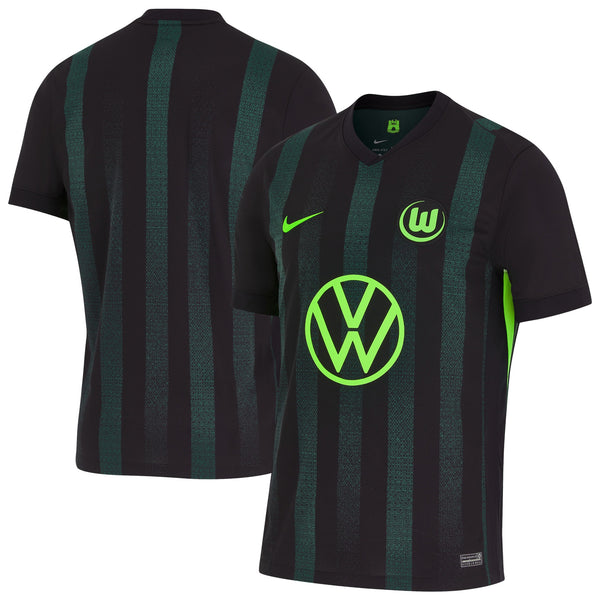 VfL Wolfsburg Nike Away Stadium Shirt - 2024-25 Custom Jersey - Black