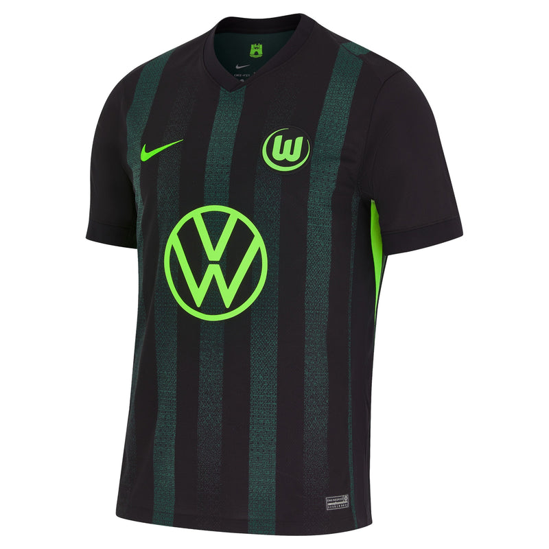 VfL Wolfsburg Nike Away Stadium Shirt - 2024-25 Custom Jersey - Black