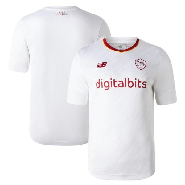 AS Roma Away Unisex Shirt 2022-23 Custom Jersey - White - Jersey Teams World