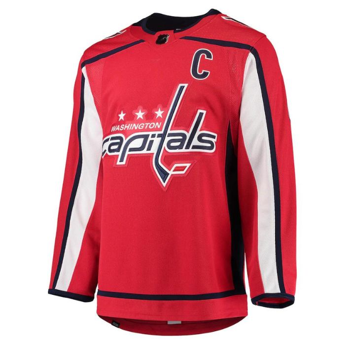 Alexander Ovechkin Washington Capitals Home Captain Patch Primegreen Pro Player Jersey - Red - Jersey Teams World