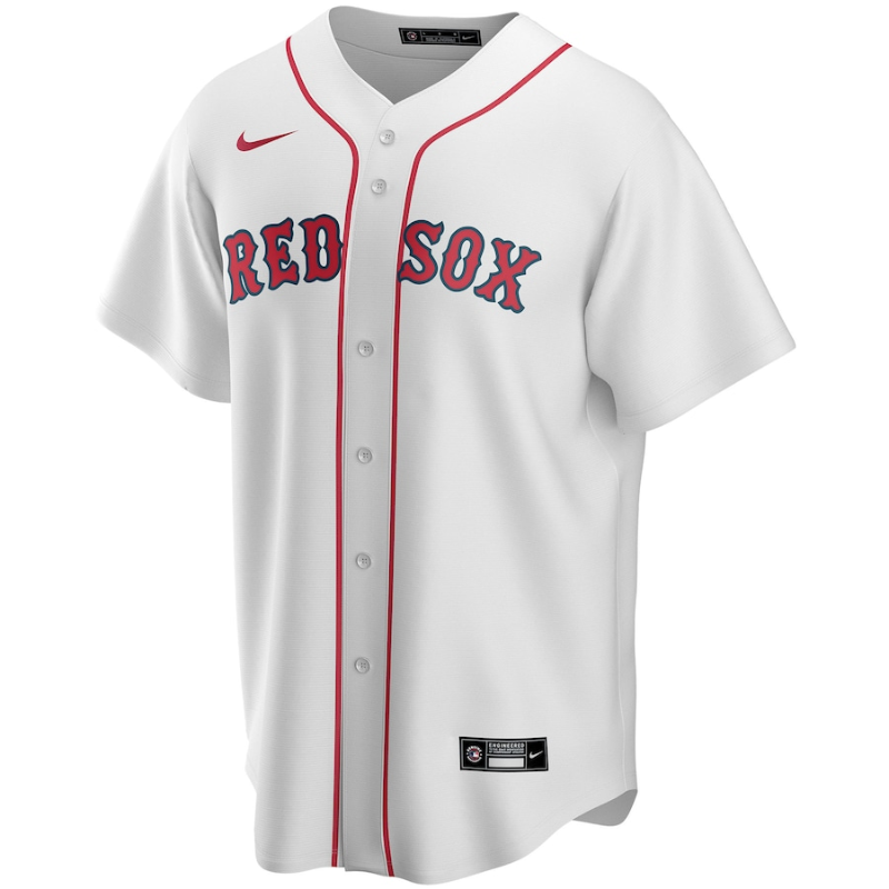 Boston Red Sox Team White Home Custom Jersey Unisex White - Jersey Teams World